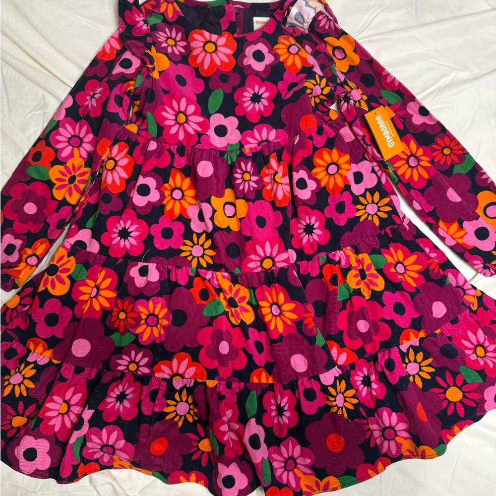Gymboree Vibrant Floral Corduroy Dress